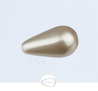 Preciosa 10 x 6 mm Nacre Pearl Pear
