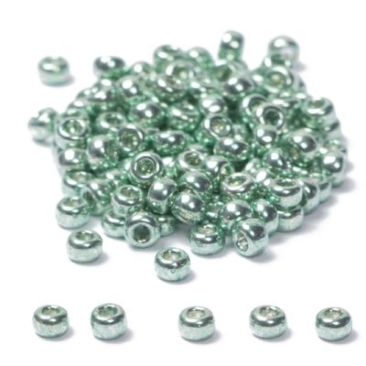 11/0 Perles de rocaille Miyuki, Rondes (environ 2 mm), Couleur : Green Galvanized, 24 gr.