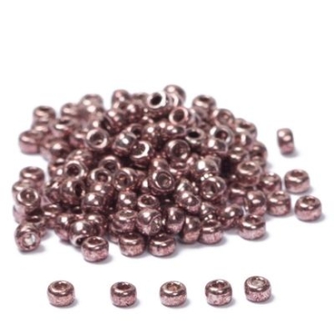 11/0 Miyuki Rocailles beads, Round (approx. 2 mm), Colour: Rose Gold Galvanized, 24 gr.