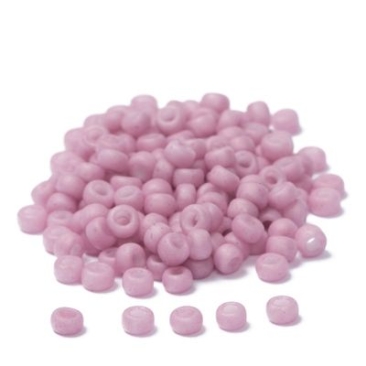 11/0 perles de rocaille Miyuki, rondes (env. 2 mm), couleur : rose mat opaque, 23,5 gr.