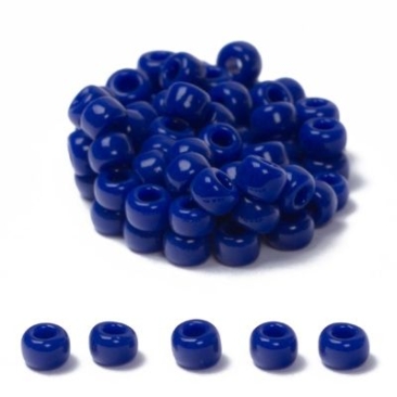 11/0 perles de rocaille Miyuki, rondes (env. 2 mm), couleur : Cobalt Opaque, 23,5 gr.