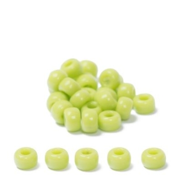 11/0 Miyuki Rocailles beads, round (approx. 2 mm), colour: Chartreuse Opaque, 23 gr.