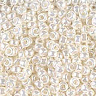 15/0 Miyuki Rocailles Perlen, Rund (ca. 1,5 mm), Farbe: Pearl Ceylon , Röhrchen mit ca. 8,2 Gramm