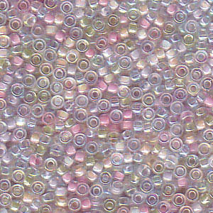 15/0 perles de rocaille Miyuki, rondes (environ 1,5 mm), couleur : Mix Serenity, tube d'environ 8,2 grammes