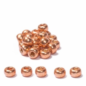 8/0 Miyuki Rocailles beads, round (approx. 3 mm), colour: Muscat Galvanized, 22 gr.