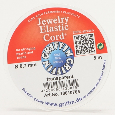 Sonderangebot Griffin Jewelry Elastic Cord, Durchmesser 0,7 mm, Länge 5 m