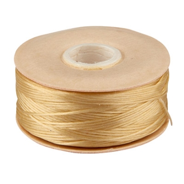 Beadalon Nymo Thread D, diameter 0.30 mm, cream, length 59 metres