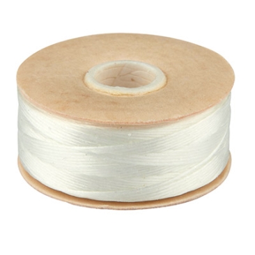 Beadalon Nymo Thread D, diameter 0.30 mm, wit, lengte 59 meter