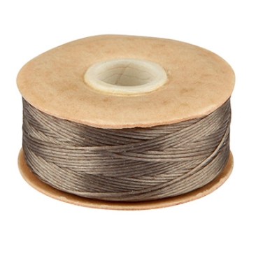 Beadalon Nymo thread D, diameter 0.30 mm, grey length 59 metres