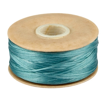 Beadalon Nymo fil D, diamètre 0,30 mm, turquoise, longueur 59 mètres