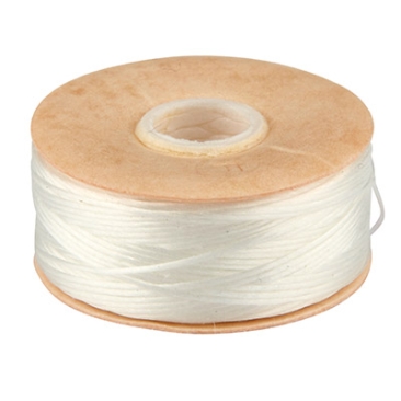 Beadalon Nymo Thread D, diameter 0.35 mm, wit, lengte 59 meter