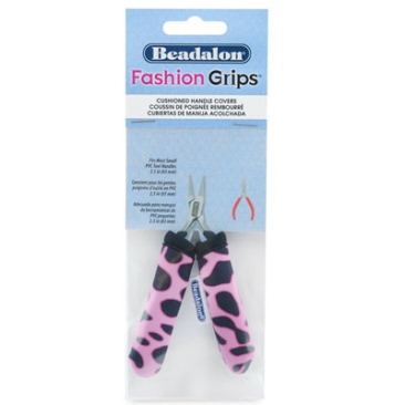 Beadalon Fashion Grips Cheetah Roze klein
