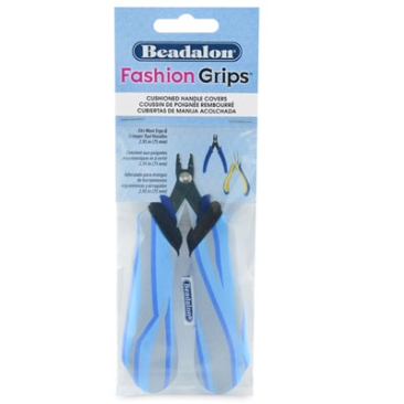 Beadalon Fashion Grips Tijger blauw medium