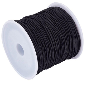 Rubber cord, diameter 1.0 mm, length 20 m, black