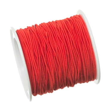 Rubber cord, diameter 1.0 mm, length 20 m, red