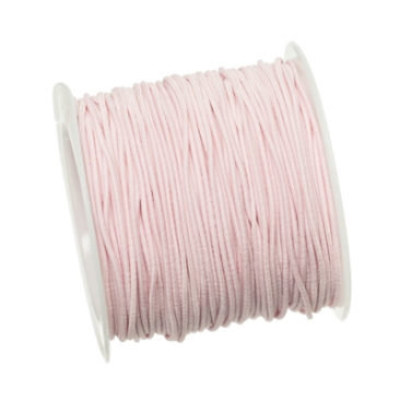 Rubber cord, diameter 1.0 mm, length 20 m, pink
