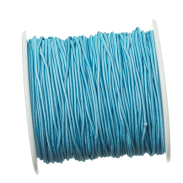 Rubber cord, diameter 1.0 mm, length 20 m, aqua