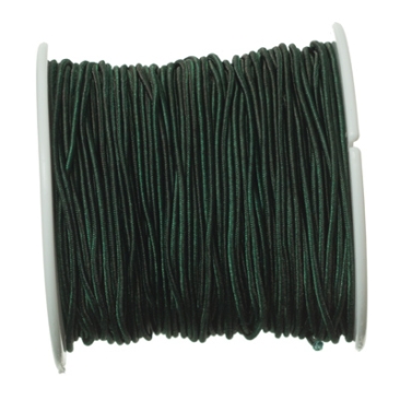 Rubber cord, diameter 1.0 mm, length 20 m, dark green