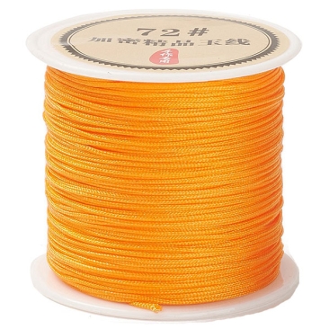 Nylonband für Makramee, Durchmesser 0,8 mm, Rolle mit 45 m, Farbe: Orange