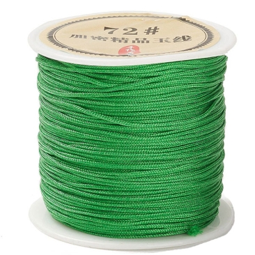 Nylonband für Makramee, Durchmesser 0,8 mm, Rolle mit 45 m, Farbe: Grün
