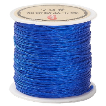 Nylonband für Makramee, Durchmesser 0,8 mm, Rolle mit 45 m, Farbe: Blau