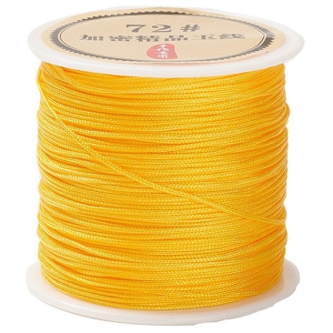 Nylonband für Makramee, Durchmesser 0,8 mm, Rolle mit 45 m, Farbe: Gelb