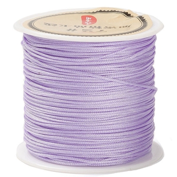 Nylonband für Makramee, Durchmesser 0,8 mm, Rolle mit 45 m, Farbe: Lilac