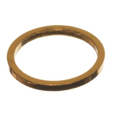 CM metal pendant circle, 10 x 1 mm, gold-coloured