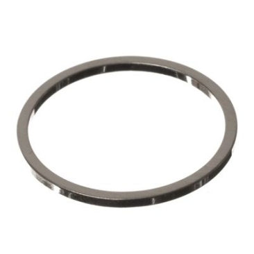 CM metal pendant circle, 16 x 1 mm, silver-coloured