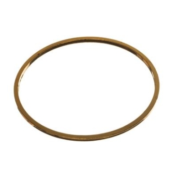 CM metal pendant circle, 25 x 1 mm, gold-coloured