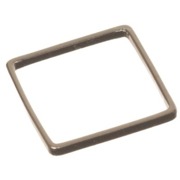 CM Pendentif métal carré, 10 x 10 mm, argenté