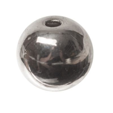 CM metal bead ball, 8 mm, silver coloured