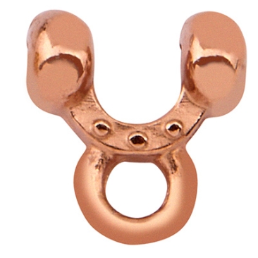 Cymbal Alona II-8/0 Rocaille end piece, rose gold plated