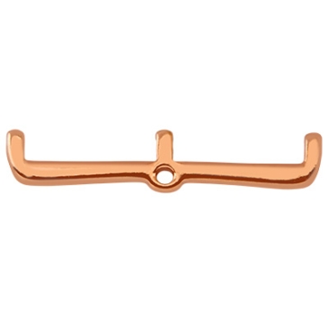 Cymbal Maronia III-8/0 end piece, ring rose gold plated