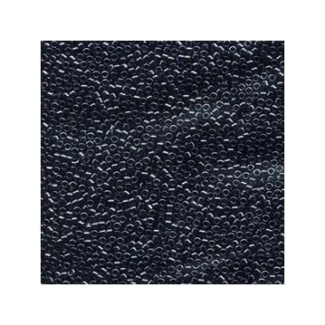 11/0 Miyuki Delica Perlen, Zylinder (1,8 x 1,3 mm), Farbe: gunmetal , ca. 7,2 gr