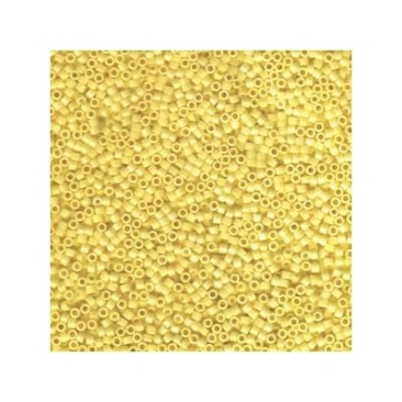 11/0 Miyuki Delica beads, cylinder (1,8 x 1,3 mm), colour: opaque canary, approx. 7,2 gr