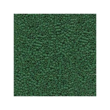 11/0 Miyuki Delica Perlen, Zylinder (1,8 x 1,3 mm), Farbe: dyed opaque jade gr, ca. 7,2 gr