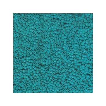 11/0 Miyuki Delica Perlen, Zylinder (1,8 x 1,3 mm), Farbe: dyed opaque turq gr, ca. 7,2 gr