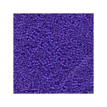 11/0 Miyuki Delica Perlen, Zylinder (1,8 x 1,3 mm), Farbe: purple, opak, gefärbt, ca. 7,2 gr