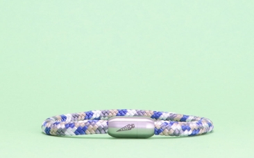 Bracelet en corde gravé avec fermoir magnétique 