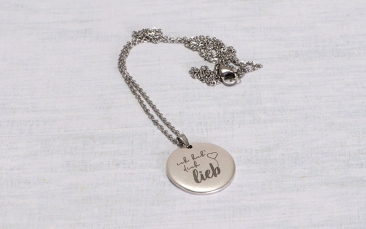 Link Necklace with Engraved 