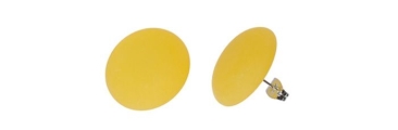 Stud Earrings Yellow Large