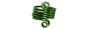 Anneau spirale vert