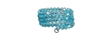 Geheugendraad Ring Licht Turquoise