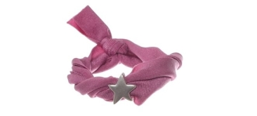 Lycra Bracelet Raspberry Red Star