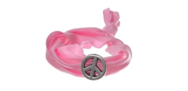 Bracelet en lycra Pink Peace