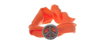 Bracelet en lycra Orange Peace