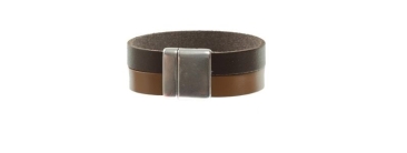 Flat Leather Bracelet Double II