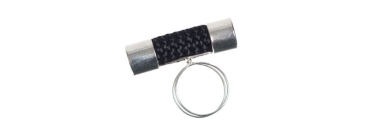 Ring with Sail Rope Black