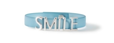 Armband mit Buchstabenperlen SMILE